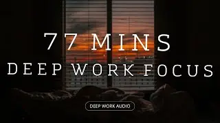 Deep Work in a Cozy Caf&eacute; | 77 Min Focus Music for Programming & Study (Rainy Night)