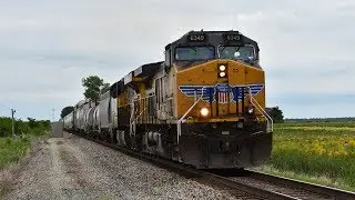 UP 6349 With Flashing Ditchlights Leads CN M399