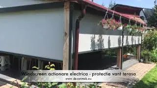 Winscreen electric   protectie vant terasa
