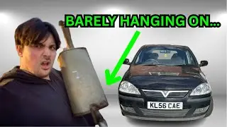Can I modify a DAMAGED exhaust from a CHEAP Vauxhall CORSA?!