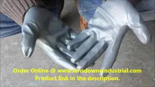 Nitrile Cut 5 Palm Coated Grip Gloves - Black Liner