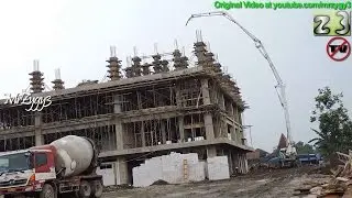 Mitsubishi Concrete Pump and Hino Mixer Truck Finishing Work