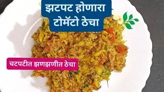 झटपट आणि झणझणीत चमचमीत खूपच टेस्टी होणारा टोमॅटोचा ठेचा | Tomato Thecha Recipe In Marathi 