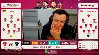 Kurt reacts to Spain's thumping of Costa Rica