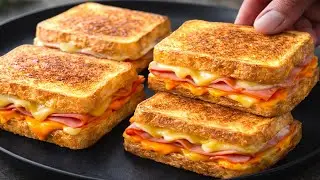 Вы еще никогда не ели такого вкусного завтрака – сэндвич с французскими тостами и яйцом за 5 минут!
