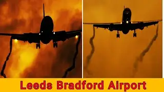 🔴LIVE-  WET+WINDY - Leeds Bradford  Airport