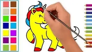 Paint Unicorn With Colors #unicorn #nurseryrhymes #kidssongs