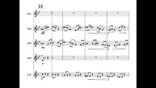 Weait 0719B Clamorous Fanfare for 4 oboes and English horn (1'27)