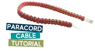 HOW TO MAKE A PARACORD PHONE CABLE TUTORIAL // Cobra paracord weave