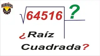 M&Eacute;TODO PARA EXTRAER LA RA&Iacute;Z CUADRADA -  EJERCICIO RESUELTO