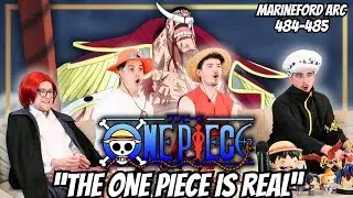 THE ONE PIECE IS REAL🐐...One Piece Marineford Episodes 484-485 | FIRST TIME REACTION