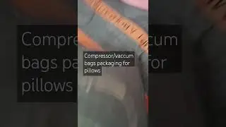 Vaccum packing for pillows in China #china #discover #explore #pillow #vaccumpackmachine #vaccumbags