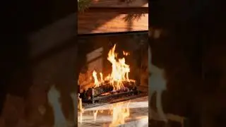The music harmonizes beautifully with the yule log, offering a serene holiday experience.