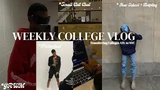 WEEKLY VLOG: GRWM + FITNYC + PHOTOSHOOT + FIRST DAY OF SPRING SEMESTER + TRANSFERRED FROM CLARK ATL?