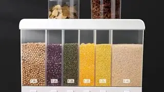 Rice Dispenser Food Storage Box Container | Insect Moisture Proof Seal |
