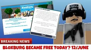 BLOXBURG BECAME FREE TODAY 12 JUNE? LOCKDOWN STARTS NOW!