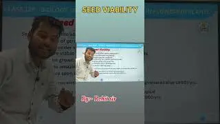 Seed Viability One Shot ⚡ | NCERT Biology Class 12 | Short Video #boardexam #biology #neet