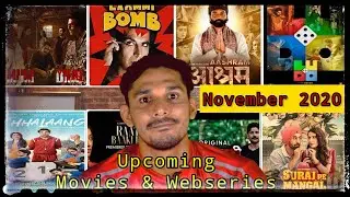 Upcoming Movies & Web Series November 2020 || Amandeep Notta || Netflix, Amazon Prime Videos, Zee5