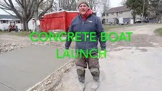 How to pour a concrete boat ramp