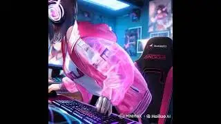 Ai Pink Girl Typing #beauty #aigirl #beautiful #anime #anime #cute #love #cosplay #animation