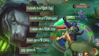 KETIKA TOP GLOBAL GROCK MODE SERIUS!! AUTO WINSTREK KE MITIK DALAM SEHARI - MOBILE LEGENDS