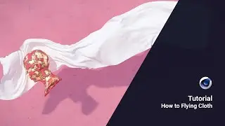 How to Flying Cloth | jiggle & displacement deform | C4D tutorial beginner(include project file)