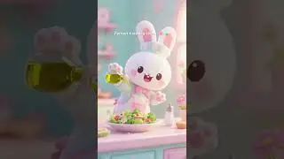 Caprese Salad 🍅🧀🐇 | Bunny Chef&rsquo;s Fresh Italian Snack Shorts