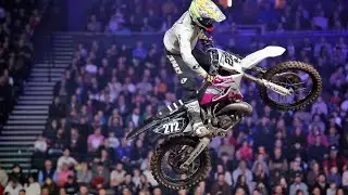 Getting tucked up by the kids at Arenacross UK in Birmingham