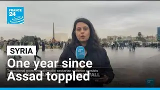 Syria: People celebrate the one-year anniversary of the overthrow of&nbsp;Assad &bull; FRANCE 24 English