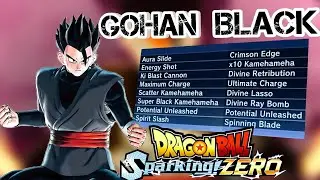 Gohan Black From Dragon Ball Sparking Zero Creation