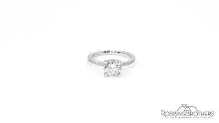 Tacori Platinum Diamond Engagement Ring Setting 1/4 ct. tw.