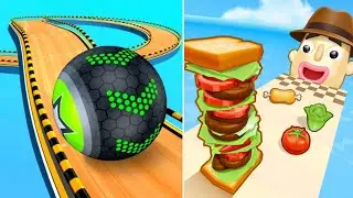 Sandwich Runner vs Minecraft Going Balls 😱 | Night Gaming | Portal Run | Max Levels & Adventure 🔥
