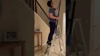 Замена лампочки в высоком потолке