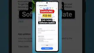 Samsung F23 5G New Software Update  | August Security Patch Features! #softwareupdate #samsungupdate