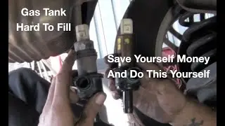 Gas tank hard to fill  ? Save money and do this yourself