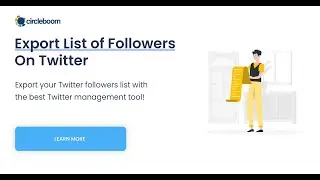 How to Export Twitter Followers List on Twitter #exporttwitterfollowers