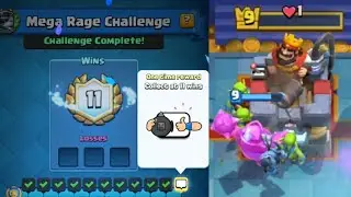11-0 IN MEGA RAGE CHALLENGE WITH CLASH WITH KEVO'S MEGA KNIGHT BAIT DECK