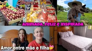 RELAÇÃO ENTRE EU E MINHA FILHA/AMANHECI ANIMADA/VOLTANDO A ROTINA DA CASA/SEGUIDORA DOOU CIMENTO