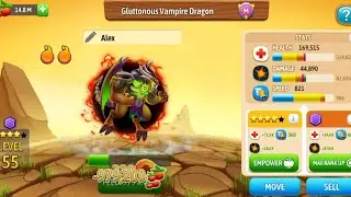 New arena pass and Gluttonous vampire trial quest | Dragon city Gameplay 
