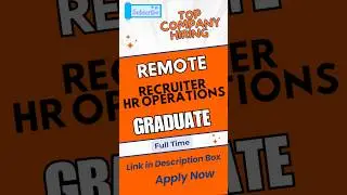 Work From Home Jobs 2025 | Recruiter Jobs | Talent Acquisition Specialist Jobs | HR Jobs | Remote