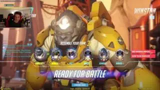 [Season 4: 4300 SR] xQc | Winston, Reinhardt | Watchpoint Gibraltar Pro Gameplay