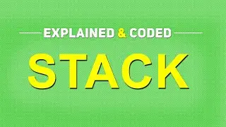 Stack EXPLAINED and CODED (using Arrays) | JAVA