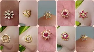 Gold Daily wear nose pin design 2025