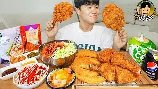 ASMR MUKBANG | Хрустящая свиная котлета Томагавк, Карри, острая лапша рецепт ! принимать пищу