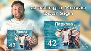 Creating a Colorful Mosaic House Sign &ndash; Step-by-Step Process
