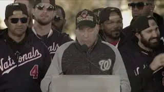 Ted Lerner at Nationals World Series victory Parade: 