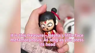 Nezha emoticon package face change demon child&rsquo;s toys around the sea press face change pendant