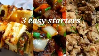 3 easy veg & non veg starter recipes/new year special recipes/snacks ideas/party recipes