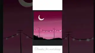 #landscapepainting #art #drawing #paint #procreate #landscape #moon #painting #digitalcolouring