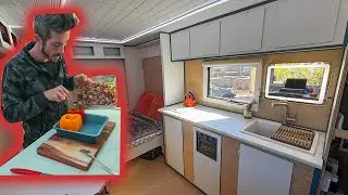 Cooking Stuffed Peppers in my BOX TRUCK with a Wonder Oven